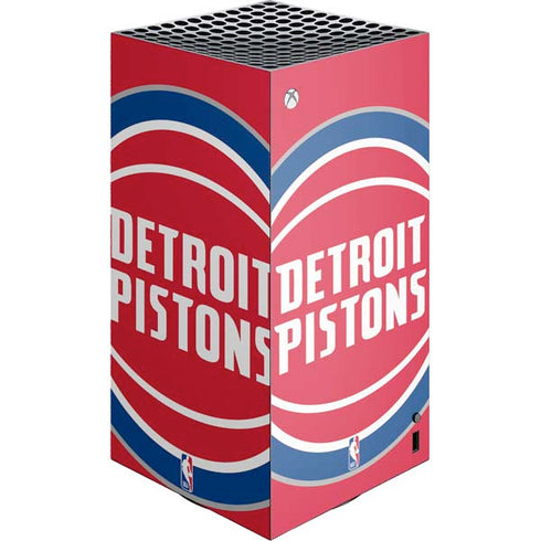 NBA Detroit Pistons Large Logo XBox Series X Digital Edition Console Skin