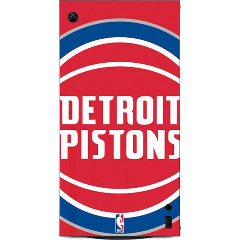 NBA Detroit Pistons Large Logo XBox Series X Digital Edition Console Skin