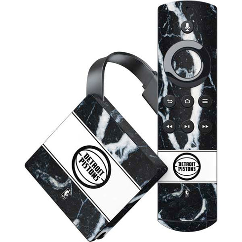 NBA Detroit Pistons Marble Amazon Fire TV Skin