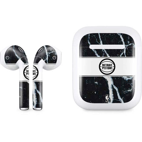 NBA Detroit Pistons Marble Apple AirPods Skin