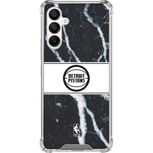 NBA Detroit Pistons Marble Galaxy A16 5G Clear Case