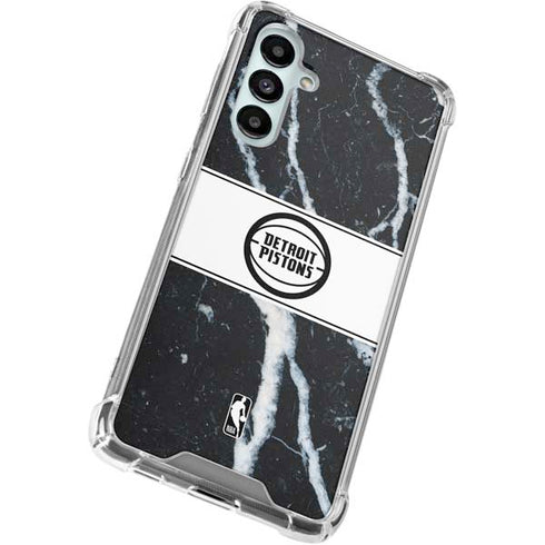 NBA Detroit Pistons Marble Galaxy A16 5G Clear Case