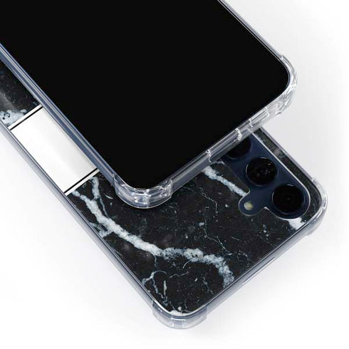 NBA Detroit Pistons Marble Galaxy A55 5G Clear Case