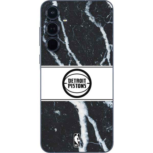 NBA Detroit Pistons Marble Galaxy A55 5G Skin