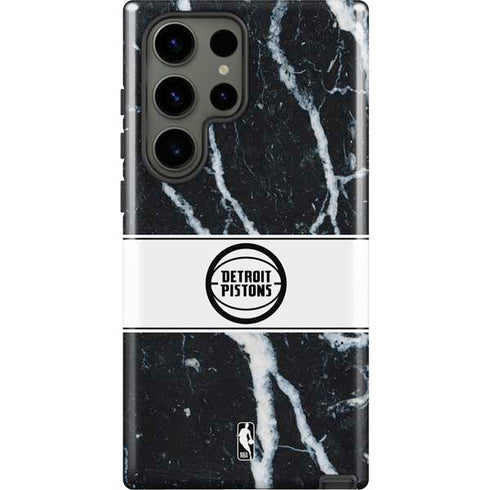 NBA Detroit Pistons Marble Galaxy S23 Ultra Pro Case