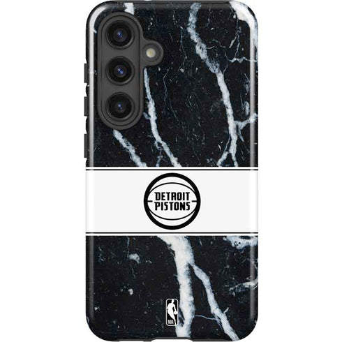 NBA Detroit Pistons Marble Galaxy S25 Impact Case