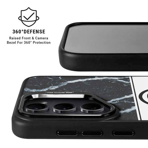 NBA Detroit Pistons Marble Galaxy S25 Plus Kickstand Case
