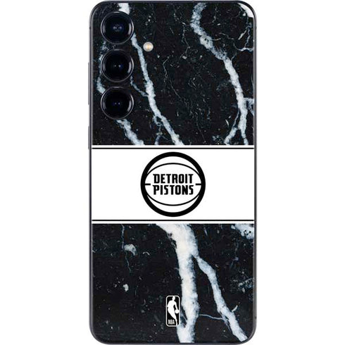 NBA Detroit Pistons Marble Galaxy S25 Skin