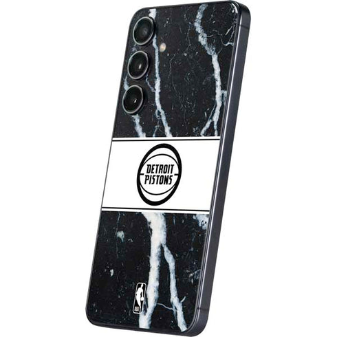 NBA Detroit Pistons Marble Galaxy S25 Skin