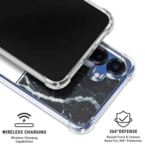 NBA Detroit Pistons Marble Galaxy S25 Clear Case