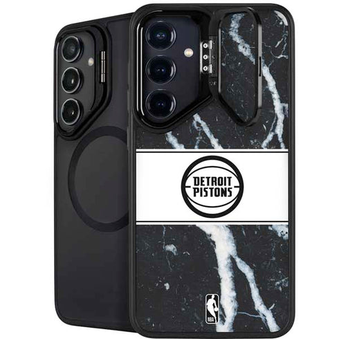 NBA Detroit Pistons Marble Galaxy S26 Kickstand Case