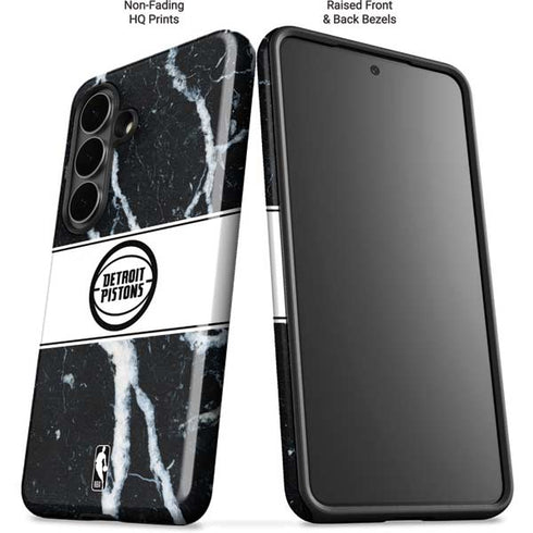 NBA Detroit Pistons Marble Galaxy S26 Plus Impact Case