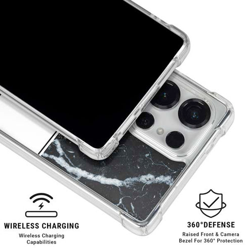 NBA Detroit Pistons Marble Galaxy S26 Ultra Clear Case