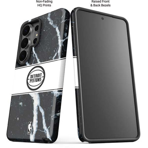 NBA Detroit Pistons Marble Galaxy S26 Ultra Impact Case