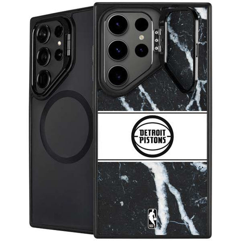 NBA Detroit Pistons Marble Galaxy S26 Ultra Kickstand Case