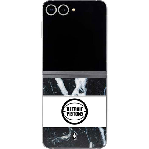 NBA Detroit Pistons Marble Galaxy Z Flip6 Skin