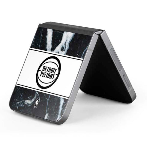 NBA Detroit Pistons Marble Galaxy Z Flip6 Skin