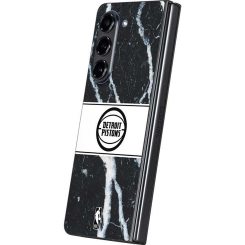 NBA Detroit Pistons Marble Galaxy Z Fold5 5G Skin