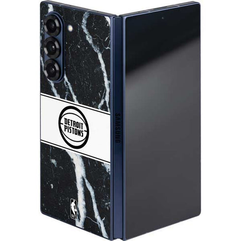 NBA Detroit Pistons Marble Galaxy Z Fold6 Skin