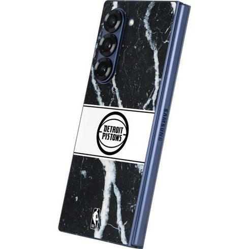 NBA Detroit Pistons Marble Galaxy Z Fold6 Skin