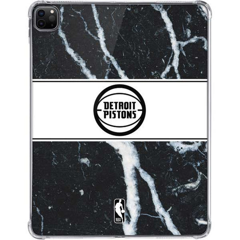 NBA Detroit Pistons Marble iPad Pro 11in (2024) Clear Case