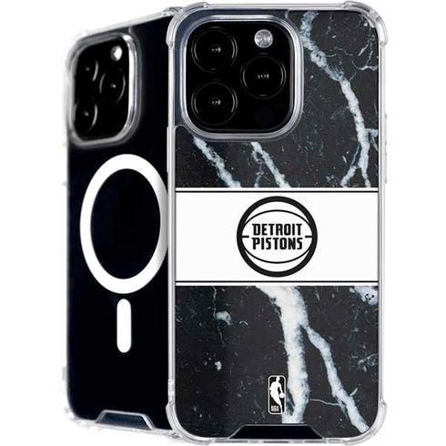 NBA Detroit Pistons Marble iPhone 16 Pro Max MagSafe Case