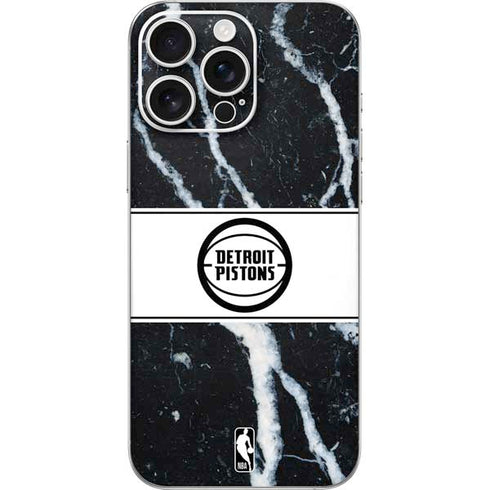 NBA Detroit Pistons Marble iPhone 16 Pro Max Skin