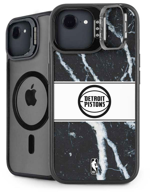 NBA Detroit Pistons Marble iPhone 16e Kickstand Case