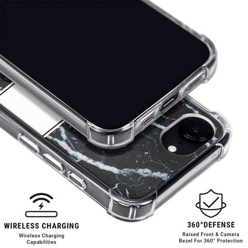 NBA Detroit Pistons Marble iPhone 16e Clear Case