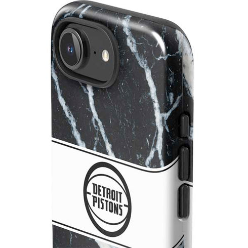 NBA Detroit Pistons Marble iPhone 16e Impact Case