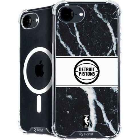 NBA Detroit Pistons Marble iPhone 16e MagSafe Case