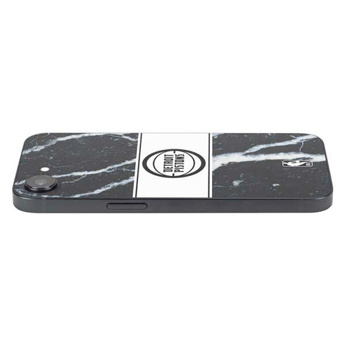 NBA Detroit Pistons Marble iPhone 16e Skin