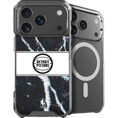 NBA Detroit Pistons Marble iPhone 18 Pro Max MagSafe Case