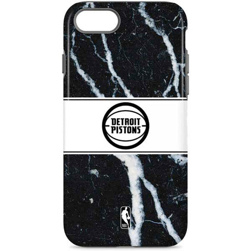 NBA Detroit Pistons Marble iPhone Cases