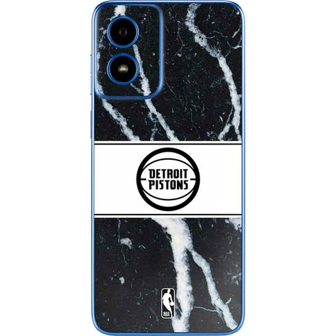 NBA Detroit Pistons Marble Moto G Play 4G (2024) Skin