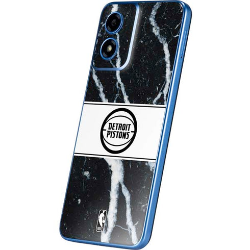 NBA Detroit Pistons Marble Moto G Play 4G (2024) Skin