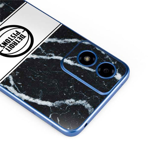 NBA Detroit Pistons Marble Moto G Play 4G (2024) Skin