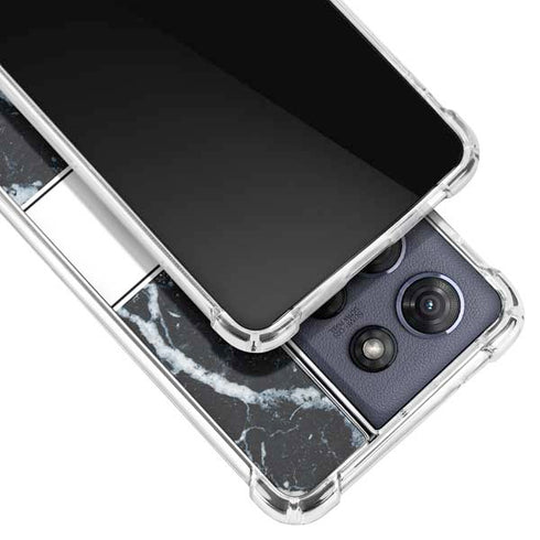 NBA Detroit Pistons Marble Moto G Play 5G (2025) Clear Case