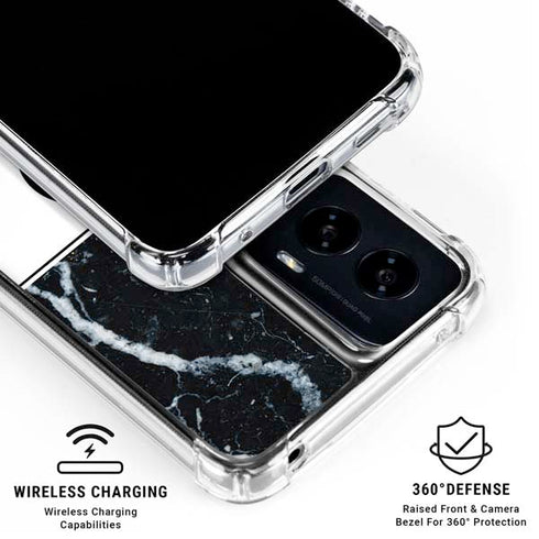 NBA Detroit Pistons Marble Moto G Power 5G (2024) Clear Case