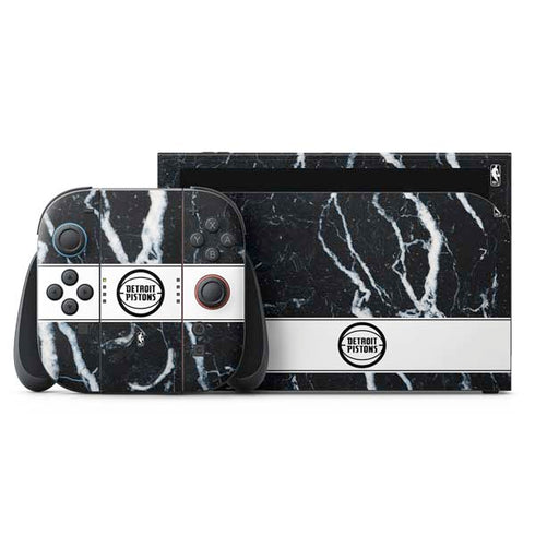 NBA Detroit Pistons Marble Nintendo Switch 2 (2025) with Joy-Con Skin