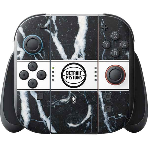 NBA Detroit Pistons Marble Nintendo Switch 2 (2025) with Joy-Con Skin