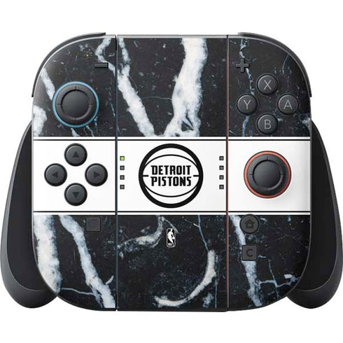 NBA Detroit Pistons Marble Nintendo Switch 2 (2025) Joy-Con Controller Skin