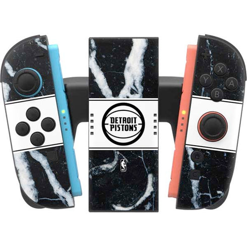 NBA Detroit Pistons Marble Nintendo Switch 2 (2025) Joy-Con Controller Skin