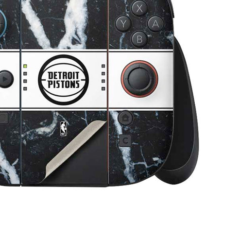 NBA Detroit Pistons Marble Nintendo Switch 2 (2025) Joy-Con Controller Skin