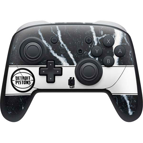 NBA Detroit Pistons Marble Nintendo Switch 2 (2025) Pro Controller Skin