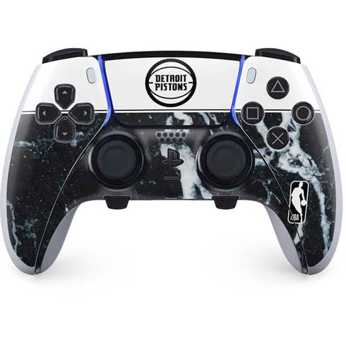 NBA Detroit Pistons Marble PS5 DualSense Edge Pro Controller Skin