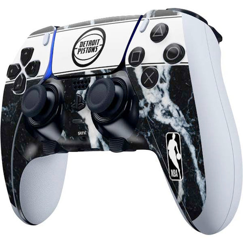 NBA Detroit Pistons Marble PS5 DualSense Edge Pro Controller Skin