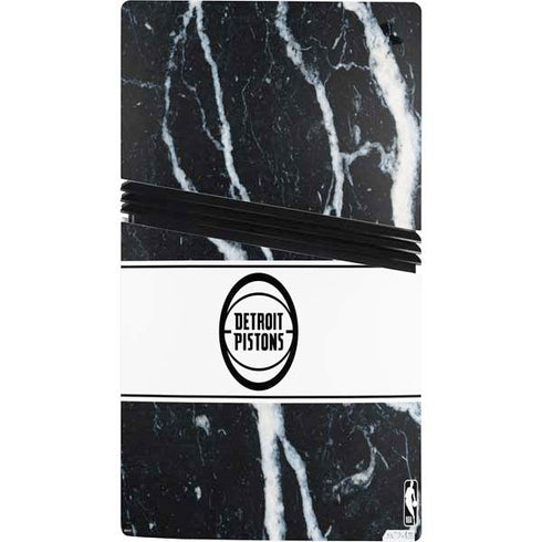 NBA Detroit Pistons Marble PS5 Pro Console Skin