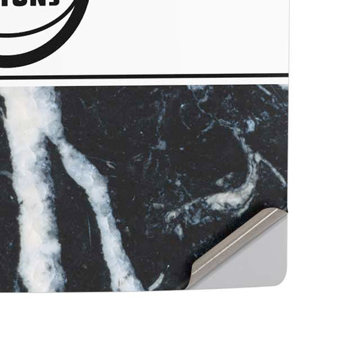 NBA Detroit Pistons Marble PS5 Pro Disk Console Skin