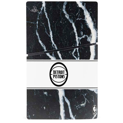 NBA Detroit Pistons Marble PS5 Slim Digital Edition Console Skin